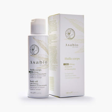 Huile Corps Bio Asabio - Romarin Eucalyptus Menthe - 100% Naturelle