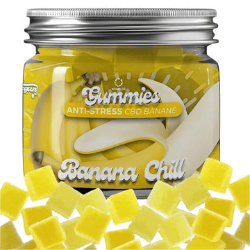 Gummies CBD Anti-stress goût Banane - 20 mg CBD