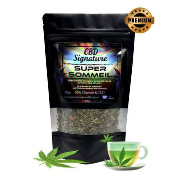 Thé Infusion CBD Super Sommeil Premium - 30 g - 30% CBD - THC <0,30%