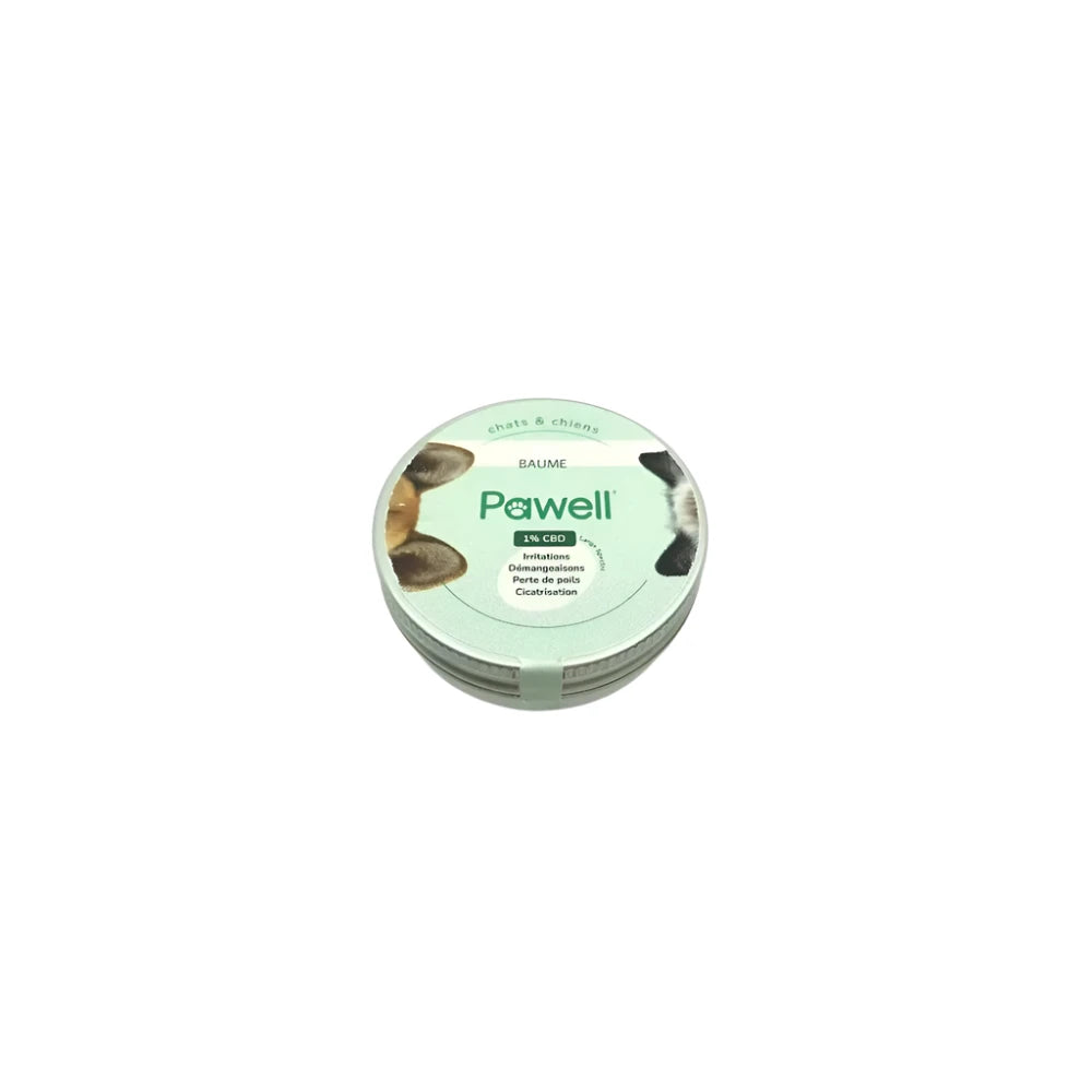 Baume CBD apaisant animaux - 1% CBD - PAWELL