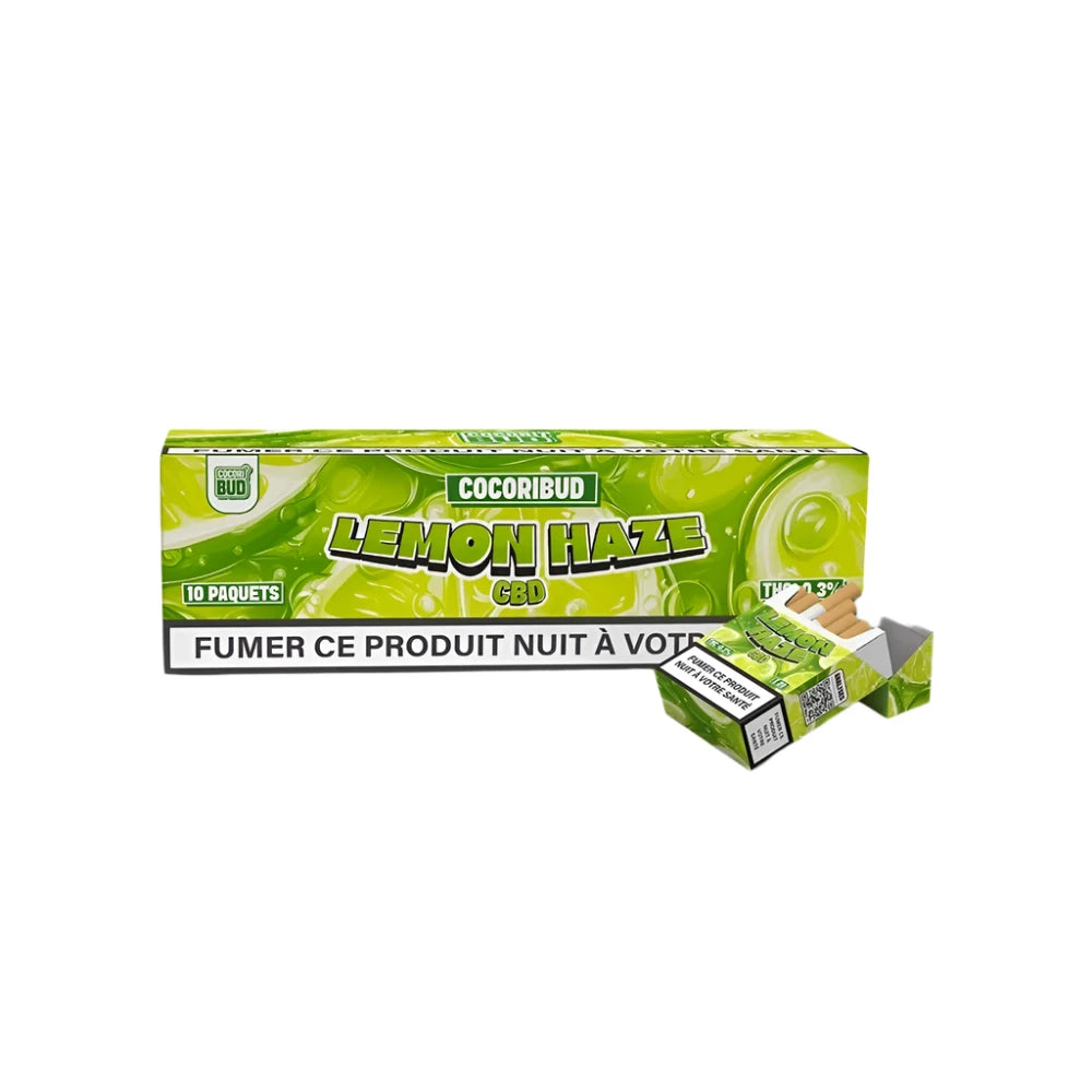 Cigarettes CBD Lemon Haze 10% CBD - THC <0,30% - Alternative Naturelle aux Cigarettes Traditionnelles