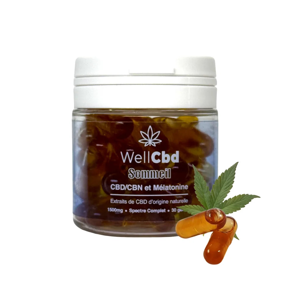 Gélules CBD Sommeil - 3,85% CBD - 3,85% CBN