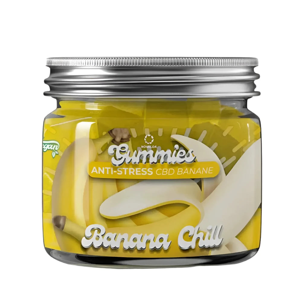Gummies CBD Anti-stress goût Banane - 20 mg CBD