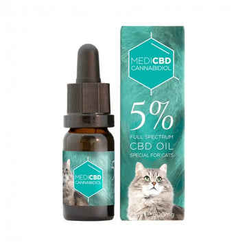 Huile CBD - 5% CBD - THC <0,30% full spectrum pour chats
